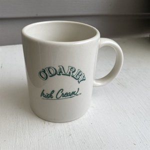O'Darby Irish Cream Coffee Mug Heavy White Green